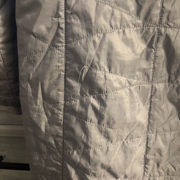 Columbia Mighty Lite Hooded Puffer Rain Jacket Tradwewinds Grey - Picture 11 of 11